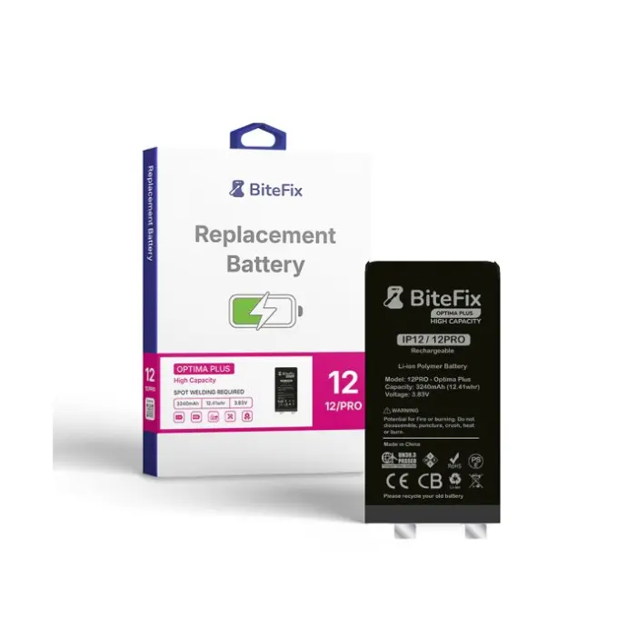 BATERIA BITEFIX IPHONE OPTIMA PLUS SIN FLEX BMS 12/PRO